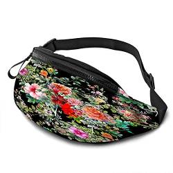 Gurttasche Blatt- Und Blumentropisches Botanisches Laub, Umhängetaschen Mode Handytasche Tasche Multifunktionale Sporttasche Für Camping Hundetraining Reisen 14X35Cm von 177