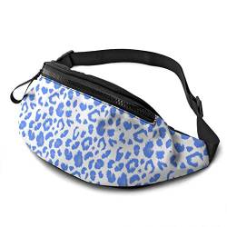 Handytasche Tasche Blaues Leopardenmuster, Lauftasche Große Kapazität Gürteltasche Verstellbarer Brusttasche Für Fahrrad Radfahren Laufen 14X35Cm von 177