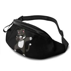 Hüfttasche Tupfende Katze, Bauchtasche Stylisch Schultertaschen Mit Reißverschluss Gurttasche Für Fitness Wandern Sport 14X35Cm von 177