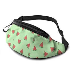 Hüfttaschen Frucht-Wassermelonen-Nahtloses Spleißmuster, Lauftasche Große Kapazität Brusttasche Mode Hüfttasche Für Fahrrad Spazieren Hundetraining 14X35Cm von 177