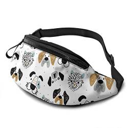 Hüfttaschen Lustiger Hund, Brusttasche Mode Damen Brustbeutel Große Kapazität Schultertaschen Für Spazieren Wandern Fitness 14X35Cm von 177