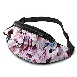 Umhängetaschen Aquarell-Kirschblüten, Brusttasche Mode Handytasche Tasche Verstellbarer Sport Hüfttasche Für Geschenke Camping Spazieren 14X35Cm von 177