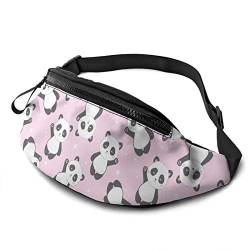 Umhängetaschen Niedlicher Cartoon-Panda, Handytasche Tasche Mode Lauftasche Große Kapazität Taillentasche Für Hundetraining Joggen Sport 14X35Cm von 177