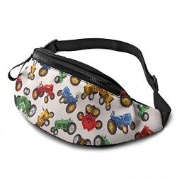 Waist Fanny Pack Cartoon-Traktoren, Sport Hüfttasche Atmungsaktiv Sporttasche Mit Reißverschluss Gurttasche Für Damen Laufen Reisen 14X35Cm von 177