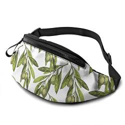 Waist Fanny Pack Oliven, Sporttasche Stylisch Hüfttaschen Multifunktionale Handytasche Tasche Für Running Geschenke Camping 14X35Cm von 177