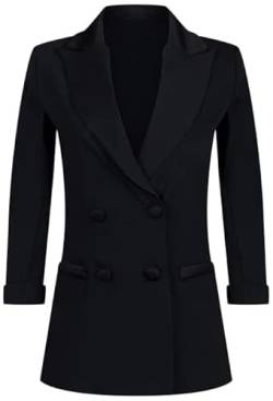 19V69 ITALIA Damen Alessandra Blazer Black Jacket, Schwarz, M von 19V69 ITALIA