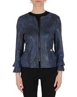 19V69 ITALIA Damen Navy Blue Blume Damenjacke, Marineblau, XL von 19V69 ITALIA