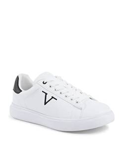 19V69 ITALIA Damen Sneaker Multicolor SNK 004 W White Black Oxford-Schuh, Weiß Schwarz, 36 EU von 19V69 ITALIA