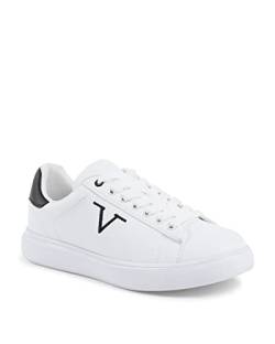 19V69 ITALIA Damen Sneaker Multicolor SNK 004 W White Black Oxford-Schuh, Weiß Schwarz, 38 EU von 19V69 ITALIA