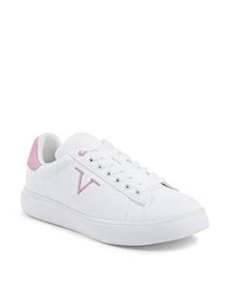 19V69 ITALIA Damen Womens Sneaker Multicolor SNK 004W White Pink Oxford-Schuh, 35 EU von 19V69 ITALIA