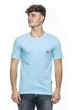 19V69 ITALIA Eric, T-Shirt Herren, Blau, XL von 19V69 ITALIA