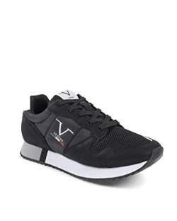 19V69 ITALIA Herren Sneaker SNK 003 M Black Oxford-Schuh, Nero, 39 EU von 19V69 ITALIA