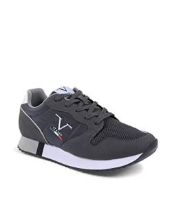 19V69 ITALIA Herren Sneaker SNK 003 M Grey Ciment Oxford-Schuh, Grigio, 40 EU von 19V69 ITALIA