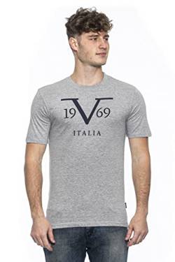 19V69 ITALIA Rayan, T-Shirt Herren, Grau, XXL von 19V69 ITALIA