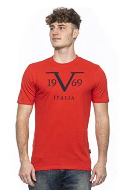 19V69 ITALIA Rayan, T-Shirt Herren, Rot, XXL von 19V69 ITALIA