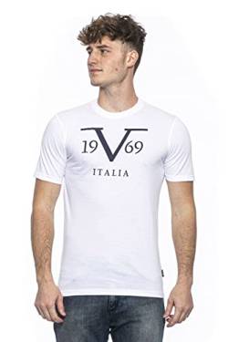 19V69 ITALIA Rayan, T-Shirt Herren, Weiß, M von 19V69 ITALIA