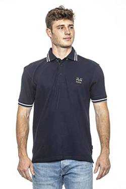 19V69 ITALIA Retro, Polohemd Herren, Blau, M von 19V69 ITALIA