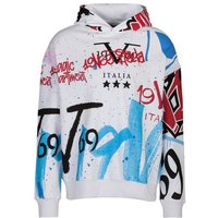 19V69 Italia by Versace Hoodie HAULANI Herren Kapuzenpullover mit Italien-Print - Grafitti-Look (S-3XL) von 19V69 Italia by Versace