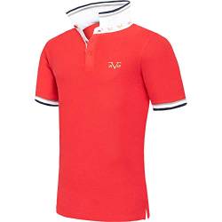 19V69 Versace 1969 Herren Poloshirt 19V69, Shirt, Sweatshirt, Polo, rot - XL von 19V69 Versace 1969