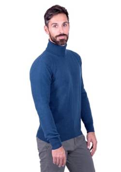 1stAmerican Made in Italy Langärmliger Und Einfarbiger Rollkragenpullover Herren aus 100% Reine Kaschmir Winterliche Pullover Cashmere von 1stAmerican