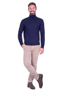 1stAmerican Made in Italy Langärmliger Und Einfarbiger Rollkragenpullover Herren aus 100% Reine Kaschmir Winterliche Pullover Cashmere von 1stAmerican