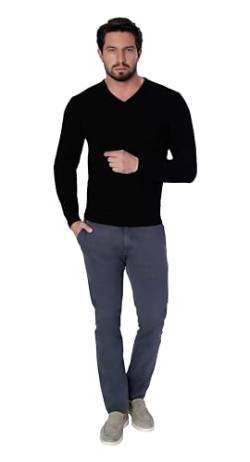 1stAmerican Made in Italy Winter längarmige Pullover aus 100% reinen Kaschmir V-Ausschnitt Herren Slim Fit - winterliche Herren 100% Cashmere von 1stAmerican