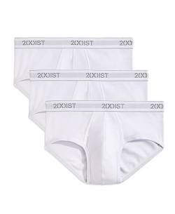 2(X)IST Herren Essential Cotton Contour Pouch Slip 3er Pack, reinweß, Medium von 2(x)ist