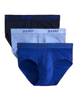 2(x)ist)IST Herren Essential Cotton No Show Slip 3er-Pack, Marineblau/Kobaltblau/Porzellan, Large von 2(x)ist