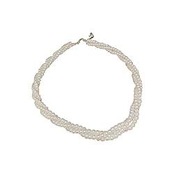 2022 3 dreireihige Süßwasser-Zuchtperlen-Halskette für Frauen, Gute, Jahrestag, Ehefrau Ketten Lederband Damen (A, One Size) von 2022
