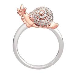 2022 Cartoon Tier Strass Ring Rose Gold Tier Strass Ring Geometrische Form Offener Verstellbarer Ring Linien Wickelring Minimalistischer Ring Geschenk für Sie Rings Workout (Rose Gold, One Size) von 2022