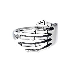 2022 Dark Palms Ring Cool Hip Hop Street Style Retro Old Fashioned Persönlichkeit Mode Fünf Krallen Ring weiblich Kleine Ringe Für Finger (A, One Size) von 2022