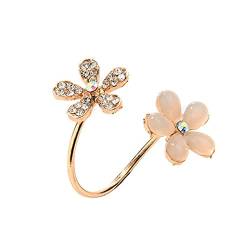 2022 Opal-Blumen-offener Ring Micro-Pentacle-Ring Der Ringe Tabletop Starterset (A, One Size) von 2022