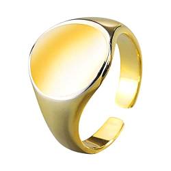 2022 Ring Ehering Verstellbarer Ring Goldton Frauen Mädchen Liebhaber Geschenke Socken Der Ringe (Gold, One Size) von 2022