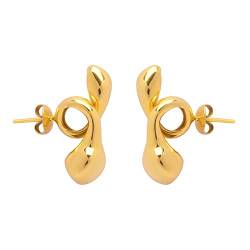 2022 Zeichnen Sie Sich durch bohemische Earpin Boo Wrap Geschenke für Ihre Bohemian Earpin Ohrringe Ohrringe Edelstahl Ohrringe Männer (Gold, One Size) von 2022