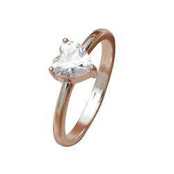 Mode Zirkon Liebesring Kalter Wind Einfacher und kompakter geometrischer Ring Ring Schwanzring Ringordner Schmal 2 Ringe (Silver, One Size) von 2022