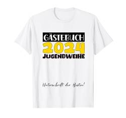 Jugendweihe Deko Mädchen Jungen Gästebuch Jugendweihe 2024 T-Shirt von 2024 Jugendweihe Kleider Erwachsen Werden Jugend