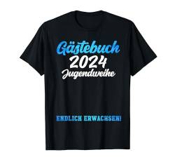 Jugendweihe Deko Mädchen Jungen Gästebuch Jugendweihe 2024 T-Shirt von 2024 Jugendweihe Kleider