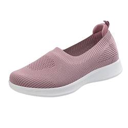 205 Schuhe Damen Carina Slip On Breathe Mesh Wanderschuhe Damenmode Comfort Flat Loafers Damen Schuhe Pumps Flach (Pink, 41) von 205