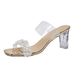 Damenschuhe Mokassin Outdoor Fashion Atmungsaktive High Freizeit Hausschuhe Schuhe Heels Casual Damen Damen High Heels Bergsteiger Schuhe Damen (Gold, 37) von 205