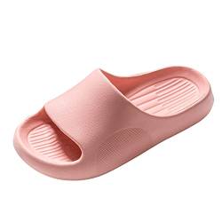 Damenschuhe Pumps Leder Hausschuhe Sandalen für Damen Herren EVA Anti-Rutsch Indoor & Outdoor Herren Hausschuhe Sandalen Boden Haus Dusche Schuhe Regenbogen Schuhe Damen Sneaker (Pink, 36) von 205