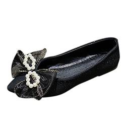 Damenschuhe Stiefeletten 35 Loafer für Damen Casual Slip On Kleid Loafer Bequeme Leder-Fahrschuhe für Damen im Freien zu Fuß Flache Schuhe Schuhe Damen Mit Absatz Blau (Black, 37) von 205