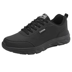 Herren Mokassins Schuhe Herrenschuhe Große Größe Lässiges Leder Laace Up Einfarbige Lässige Mode Einfache Schuhe Laufschuhe Schuhe Herren Sportschuhe 41 (c-Black, 40) von 205