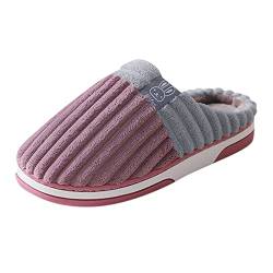 Kickers Damenschuhe Schuhe Flop Soft Flip Herren Hausschuhe Warme Damen Für Damen Hausschuhe Damen Pantoffel Damen Schuhe Elegant Herbst (Purple, 37) von 205