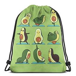 208 Herren Damen Gym Bag Avocado-Yoga Sportbeutel Komfortabel Kordelzug Tasche Leicht Zuziehbeutel Für Schwimmen Reise Turnhalle von 208