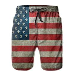 208 Usa Flagge Herren Badeshorts Lässige Kurze Hose Sommer Trainingshose Mit Mesh Futter Freizeithose L von 208