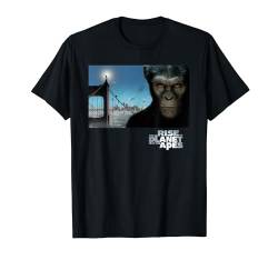 Rise of the Planet of the Apes Caesar Bridge Movie Poster T-Shirt von 20th Century Fox