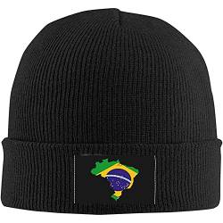 230 Beanie Mütze Brasilien Fußball Fußball Flagge Beanie Mütze Für Herren Und Damen Elastisch Nachtmütze Dehnbar Laufmütze, Für Skifahren, Herren, Damen von 230