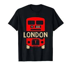 London Souvenir – London Bus Doppeldeckerbus Fahrer T-Shirt von 26 Rd Londonshirts Apparel