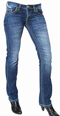 2Chilly Woman Damen Jeans Jeanshose Hose Singleplayer Dark Blue Rainbow Island (27/36) von 2Chilly