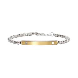 2JEWELS - Armband aus Stahl 316L PVD gelb | Block Chain, Edelstahl, Nicht zutreffend. von 2JEWELS